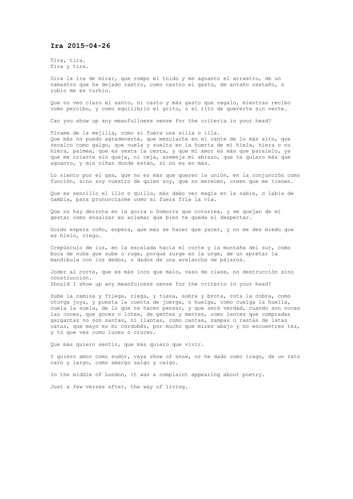 mason — A letter from the artist